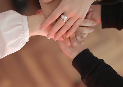 Group of friends and thier hands
